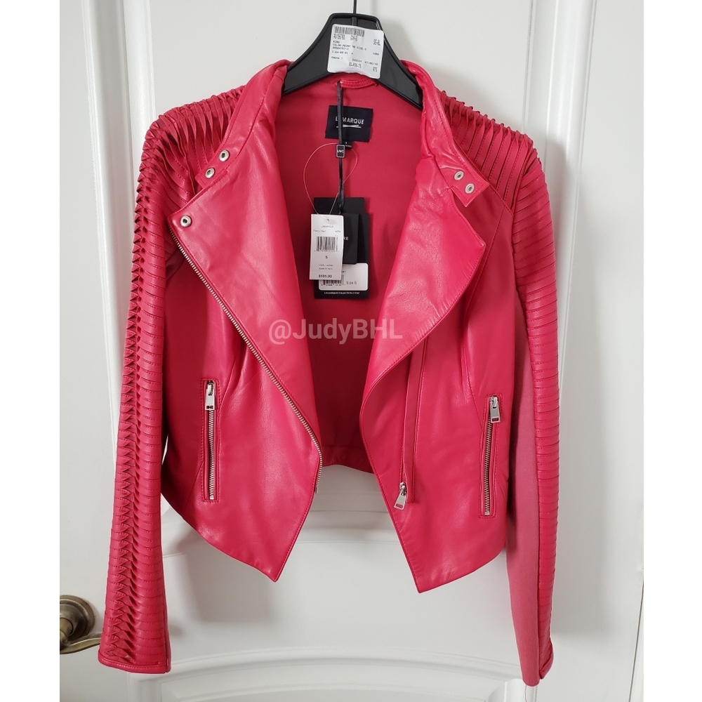 LaMarque Leather Moto Jacket in Small